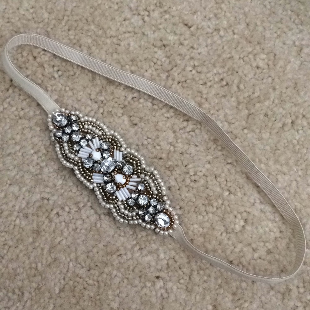 Jeweled & Beaded elastic headband
